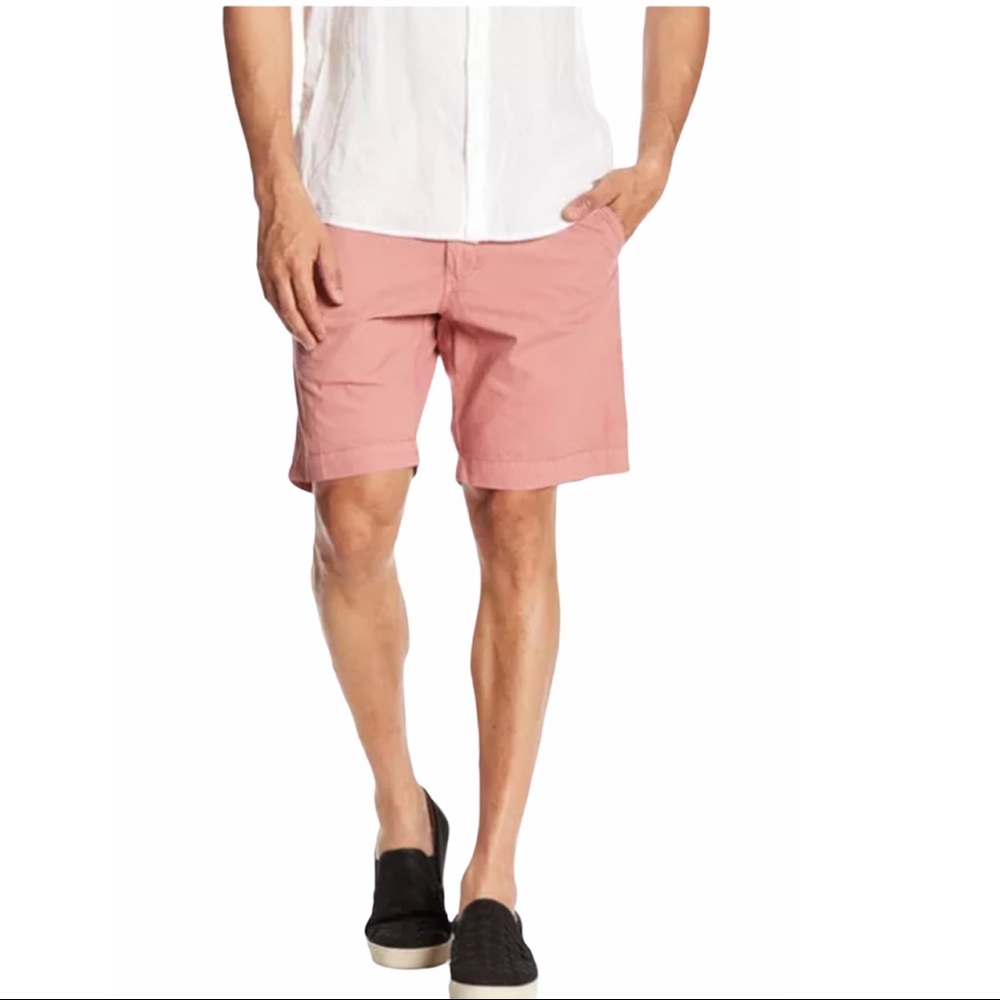 Nordstrom Vintage 1946 Pink Chino Shorts 36 Flat Front Preppy